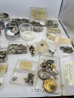 0s Waltham Vintage pocket watch-movement lot for parts or repair watch project