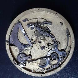 1/4 repetition antique pocket watch movement for parts or to restore