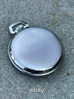 (10) 12s Chrome Plate Pocket Watch Case Only Fits Illinois Grade 405 Movement
