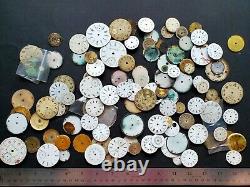 1000s of Pocket Watch Mechanisms Movements Dials Gears Cases for Parts or Repair