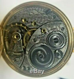 14k Solid Gold Case Elgin Hunter Pocket Watch Grade 354 Immaculate Movement