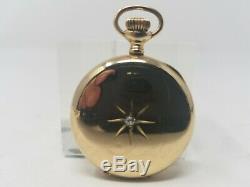 14k Solid Gold Case Elgin Hunter Pocket Watch Grade 354 Immaculate Movement