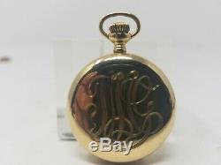 14k Solid Gold Case Elgin Hunter Pocket Watch Grade 354 Immaculate Movement