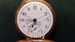 14k gold Split second chronograph pocket watch high grade swiss (DCR) movement