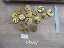 15 Antique Gents Fusee Pocket Watch Movements