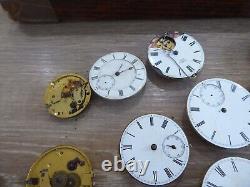 15 Antique Gents Fusee Pocket Watch Movements