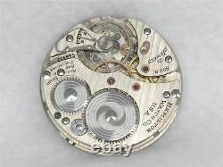 16s Hamilton 992b 21 Jewel Railroad Watch Movement & Enamel Dial, Running