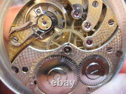 16s Longines 17J HC pocket watch movement Chas Halbkat Watertown SD RR inspector