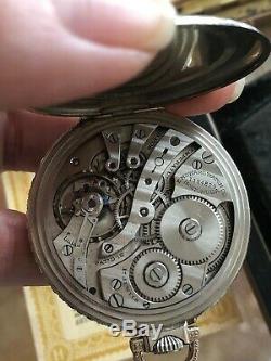 17J Howard Pocket Watch Works withPaper & Box Antique Fine 1394829 Movement