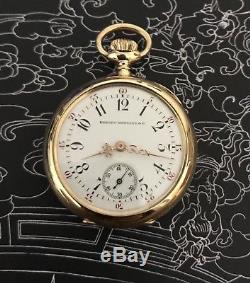 18 k solid gold vacheron constantin private lable pocket watch movement WORK