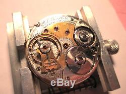 18 sz PS Bartlett Two Tone 1892 Pocket Watch Movement DS Dial Rare Hunter 17J