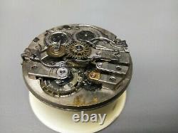 1800's Swiss Calendar Pocket Watch Movement, Double Sided Hands