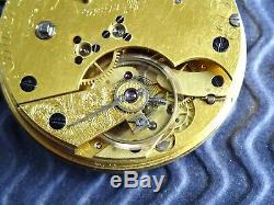 1844 Rare Complication Chrono. Button Wind, Fusee Pocket Watch Movement. Antique