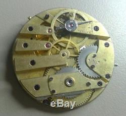 1860s PATEK PHILIPPE POCKET WATCH MOVEMENT FOR PARTS RESTORATION SIGNED PP 34mm