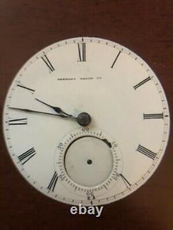 1867 Tremont / Melrose 11 Jewel Size 18 Pocket Watch Movement Not Running