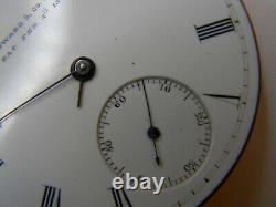 1868 (#32542) E Howard Boston Series IV Size N Pocket Watch Movement Fine Dial