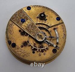 1872 Waltham American Watch Co. 18s Pocket Watch Movement 15j Foggs Patent