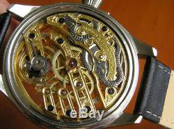 1876s Patek Philippe Pocket Watch Movement Custom Watch Engraving Full Skeleton