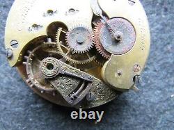 1879 Antique ELGIN Railroad POCKET Watch GRADE 49 Model 1 16S 15J GOOD Staff