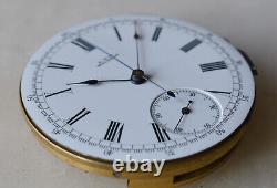 1882 RARE 14s American Waltham 13J HC CHRONOGRAPH MOVEMENT Pocket watch mod 1874