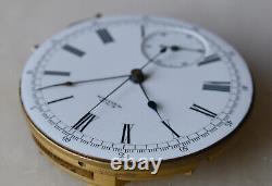 1882 RARE 14s American Waltham 13J HC CHRONOGRAPH MOVEMENT Pocket watch mod 1874