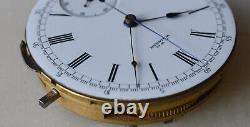 1882 RARE 14s American Waltham 13J HC CHRONOGRAPH MOVEMENT Pocket watch mod 1874