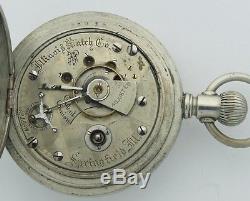 1882 Vintage Illinois Pocket Watch 15j 18s Rare Grade 103 Movement w013