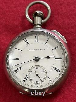 1886 Columbus 18s 15j Rare Removable Movement Pocket Watch Case-Runs Great