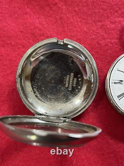 1886 Columbus 18s 15j Rare Removable Movement Pocket Watch Case-Runs Great