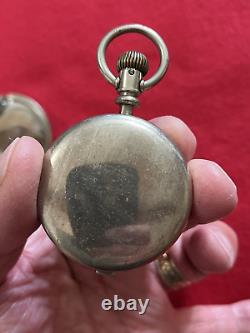 1886 Columbus 18s 15j Rare Removable Movement Pocket Watch Case-Runs Great