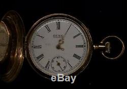 1890 Waltham Antique Pocket Watch Gold case, movement Ser#4356592 needs repair