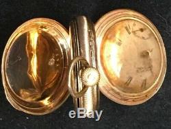 1890 Waltham Antique Pocket Watch Gold case, movement Ser#4356592 needs repair