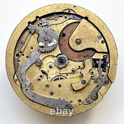 1890's Le Phare 1/4 Repeater Pocket Watch Movement for Restore/Parts Lot 1063