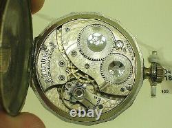 1894 Waltham Pocket Watch S12 7j Grade 210 Very Clean Movement Best Offer