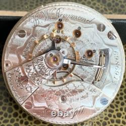 1897 Elgin B. W. Raymond 27 18S 17J Railroad Hunter Pocket Watch Movement Repair