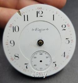 1898 Elgin Gr 184 B. W. RAYMOND 18s Pocket Watch Movement For Repairs