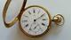 18k Gold Omega Pocket Watch With L Reymond Locle Movement Lever Set