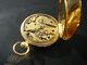 18k Gold Quarter Hour Repeater Pocket Watch With Rare Parachute Movement Ca 1830