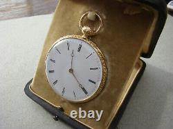18K Gold Quarter Hour Repeater Pocket Watch with RARE PARACHUTE Movement CA 1830