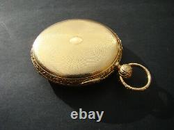 18K Gold Quarter Hour Repeater Pocket Watch with RARE PARACHUTE Movement CA 1830