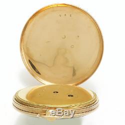18K Gold Quarter Hour Repeater Pocket Watch with Unusual Cutout Movement CA1810