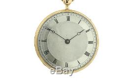 18k Gold Pocket watch Quarter Repeater approx. 1860, 55mm, rare movement