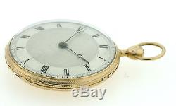 18k Gold Pocket watch Quarter Repeater approx. 1860, 55mm, rare movement