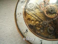 18k Gold Repeater Pocket Watch Fusse Movement Skelton As Is