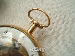 18k Gold Repeater Pocket Watch Fusse Movement Skelton As Is