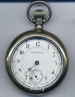 18s 17j Elgin railroad grade pocket watch marked Standard on dial and movement