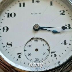 18s 7j Elgin pocket watch Grade 288 movement -Running