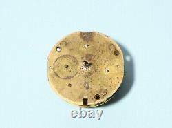 18thC Georgian WHIGHTMAN London Pocket Watch Movement Only No. 1699