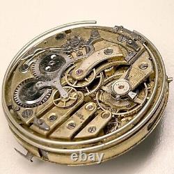 1900's ALFRED LUGRIN Minute Repeater Chronograph Pocket Watch Movement Lot 1029