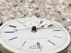 1900s Geneve N. M watch co repeater split second chronograph pocket movement